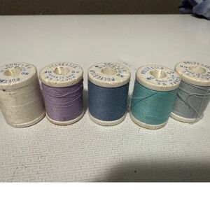 Vintage Sewing Thread Spools Polyester 50 No 35 Yards Assorted Colors Craft